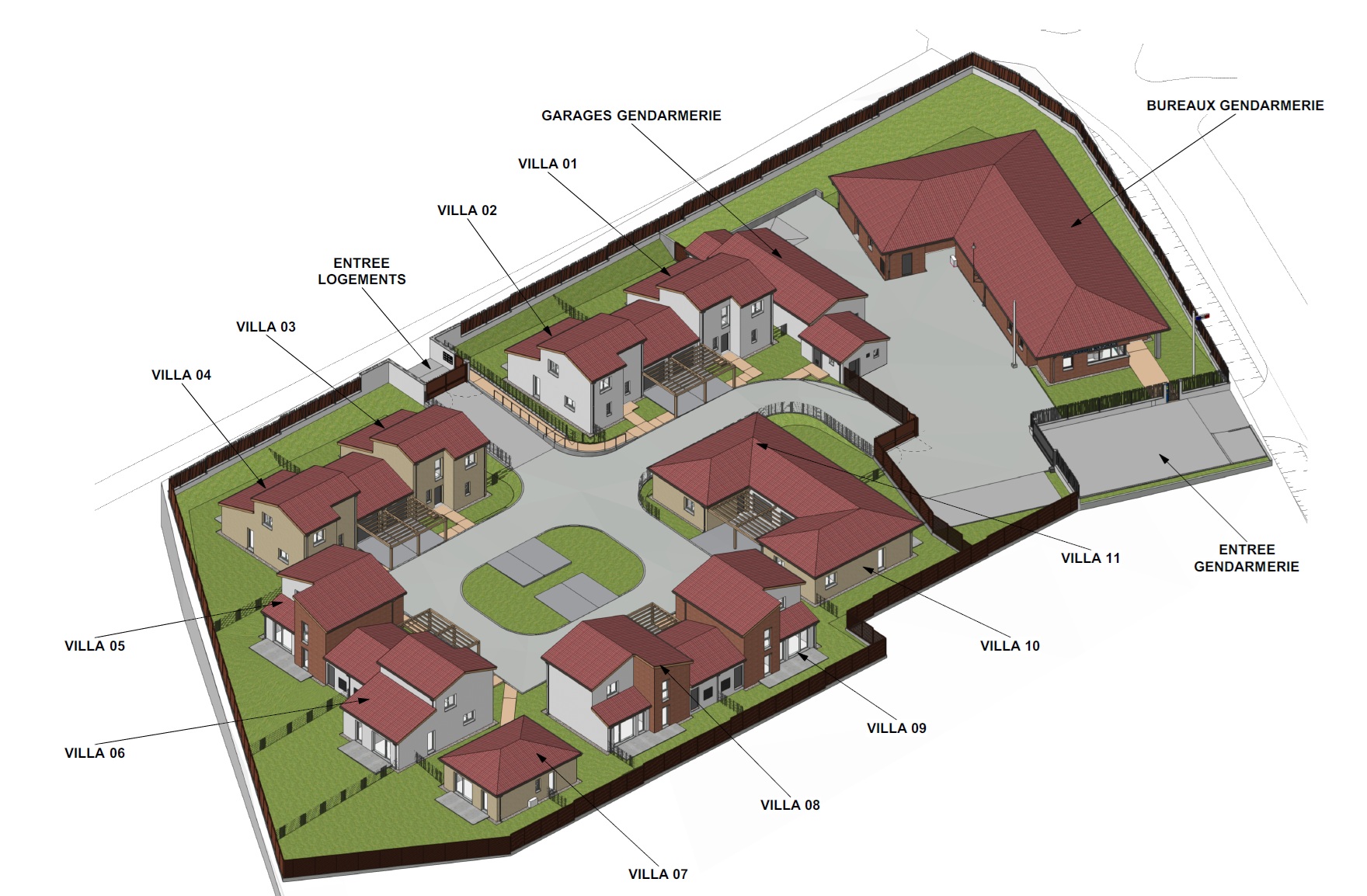 Lombez - Construction gendarmerie