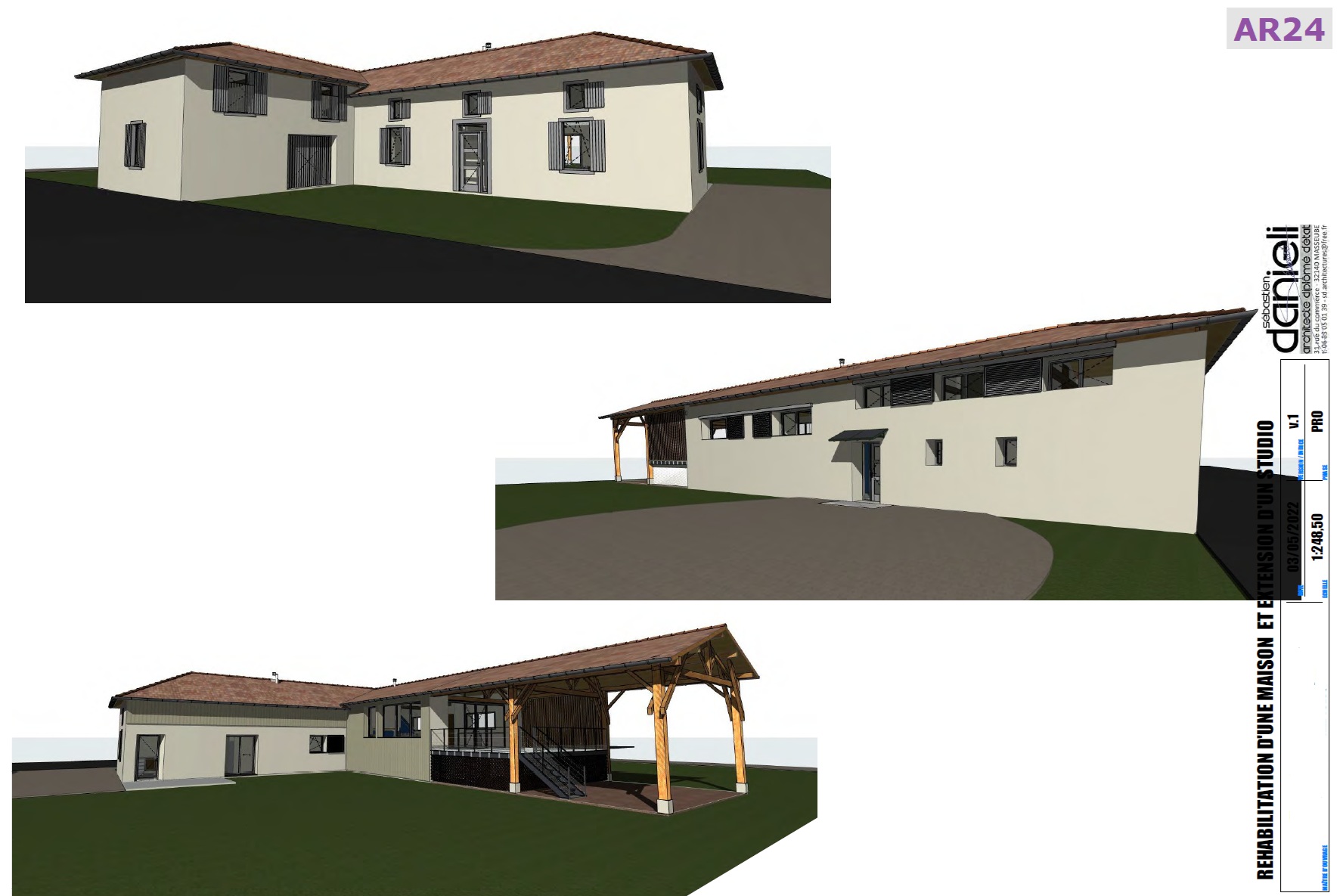 Masseube - réhabilitation maison