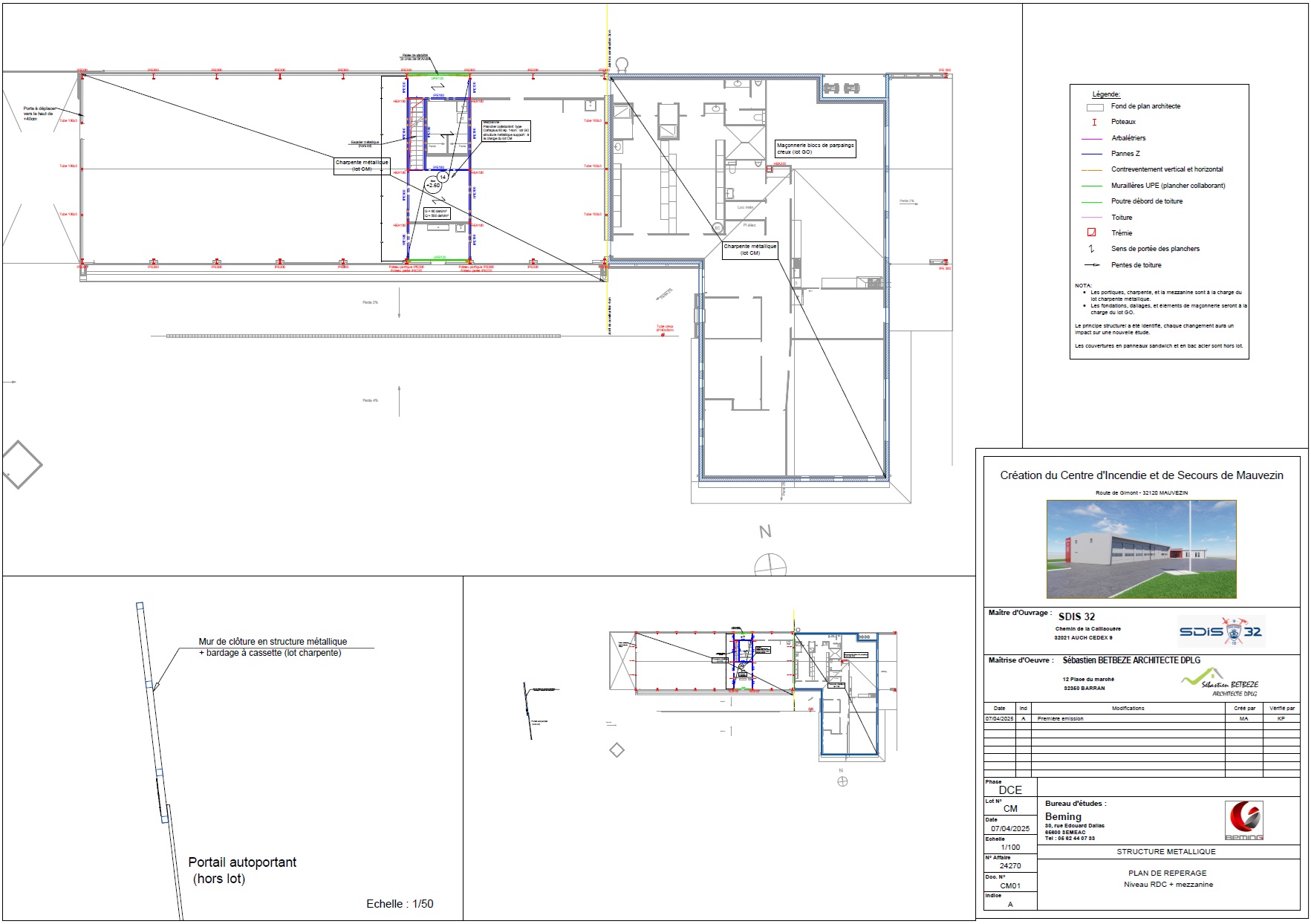 Mauvezin - Construction centre de secours